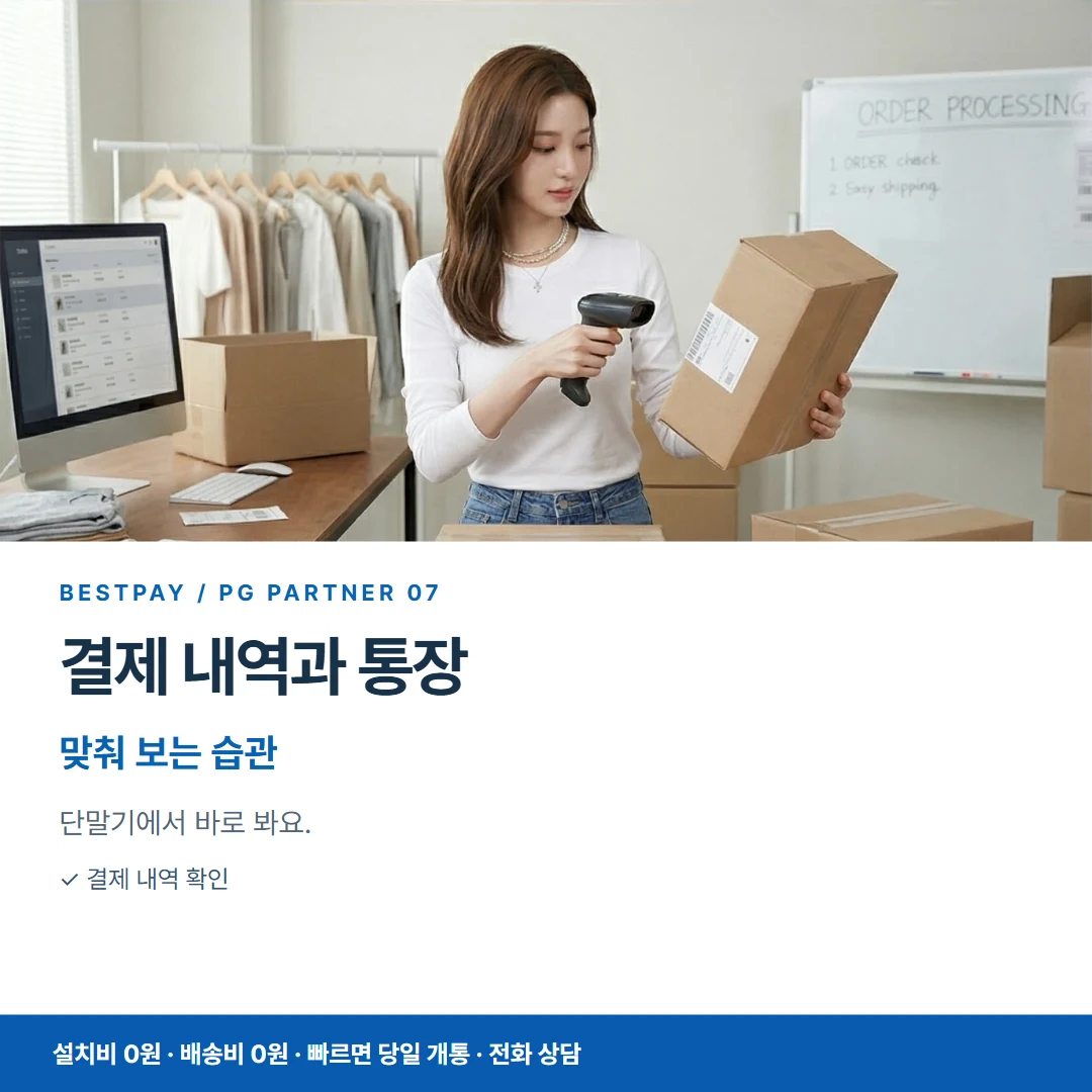 PG사 · 결제 내역과 통장 맞춰 보는 습관 카드뉴스 7
